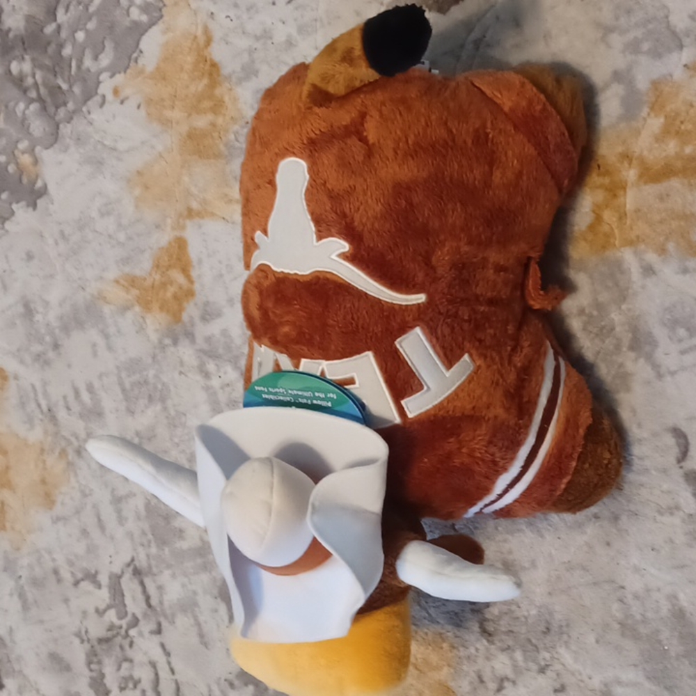 Texas Long Horn pillow pet